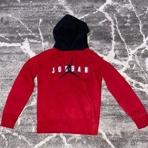 Red Jordan Hoodie Kids (Size Large Kids)